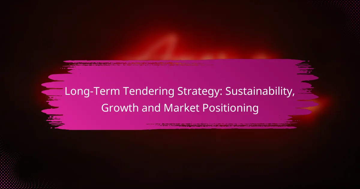 Long-Term Tendering Strategy: Sustainability, Growth and Market Positioning